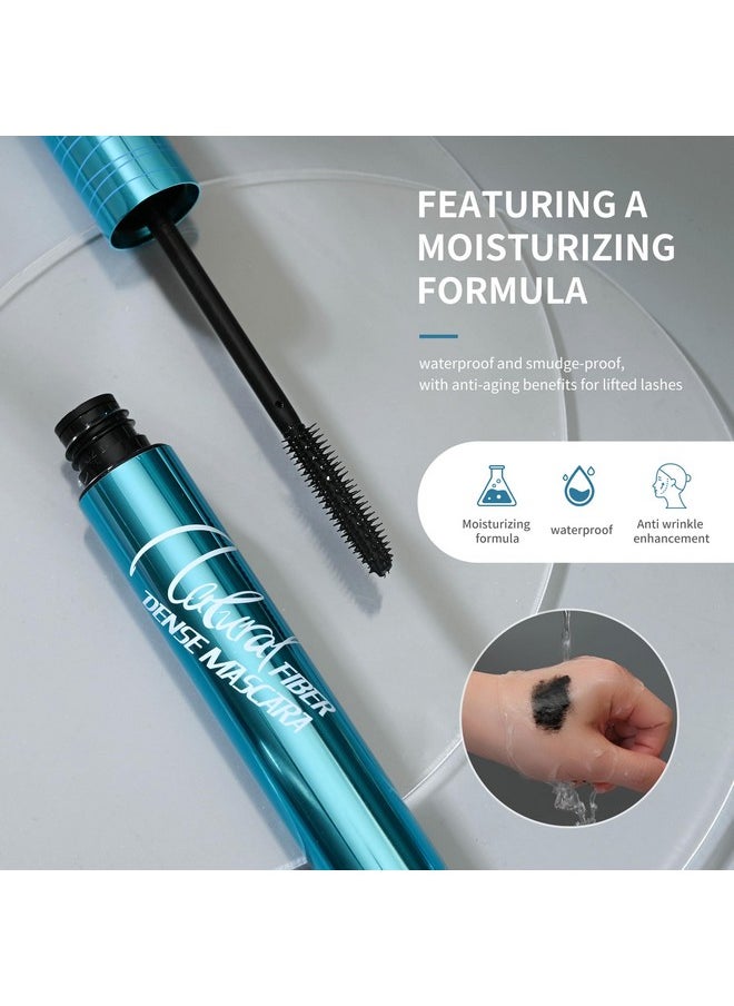 Mascara for Older Women, Black Mascara for Seniors with Thinning Lashes Waterproof Volumizing Mascara, Hypoallergenic Mascara for Sensitive Eyes (Pack of 1)