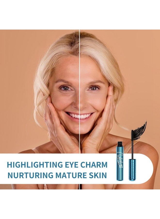 Mascara for Older Women, Black Mascara for Seniors with Thinning Lashes Waterproof Volumizing Mascara, Hypoallergenic Mascara for Sensitive Eyes (Pack of 1)