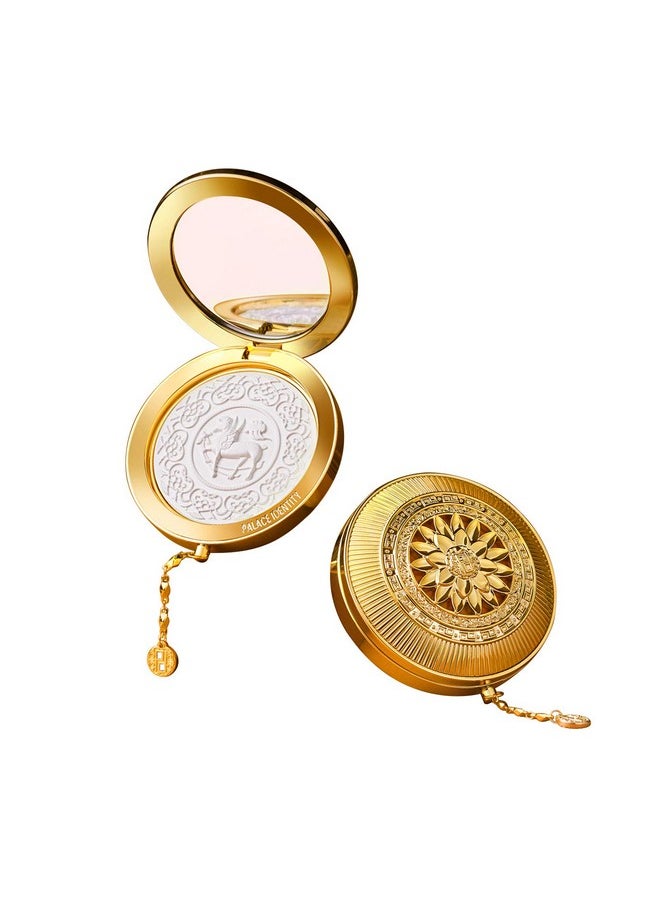 ZEESEA [Palace Identity] Hippogriff Compact Powder，Hosta Wing Deer Lock Makeup Powder, Clear White Jade