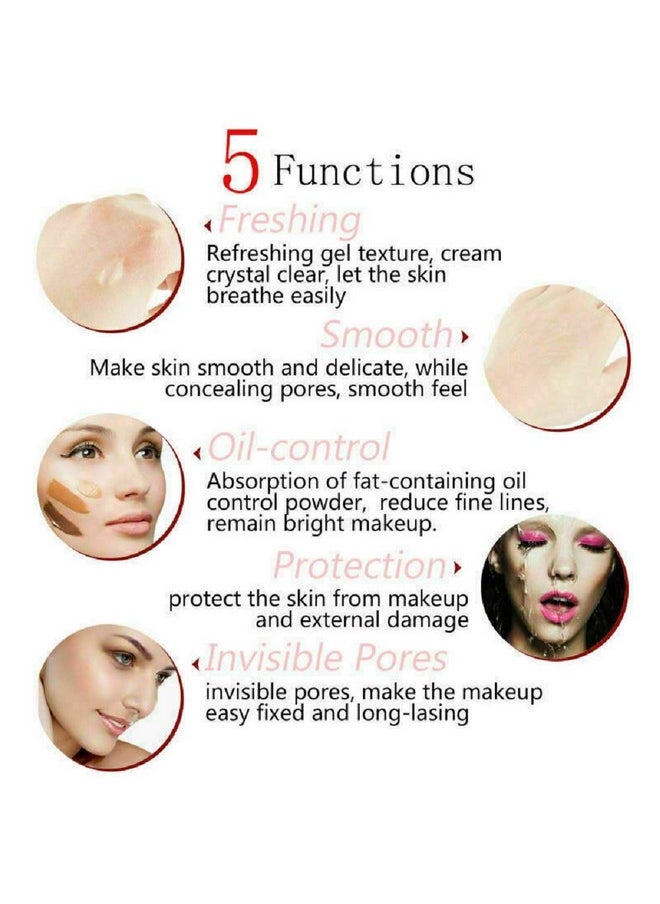 Phoera Face Primer Invisible Pores Base Oil Control Added vitamins Makeup Base Pore Filler Moisturiser Matte Finish Long Lasting Makeup Skin Pore Minimizer UK Cosmetics AquaPurity (18ml Primer)