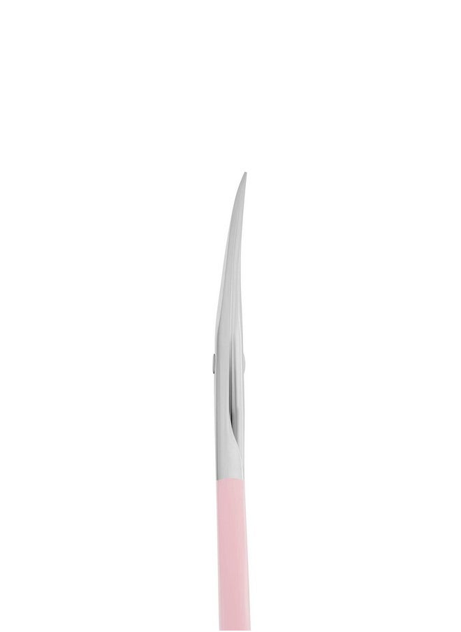Pink Cuticle Scissors (Blade Length 22 mm) STALEKS Beauty&Care SBC-11/1 - Perfect Scissors for Cuticle Trimming