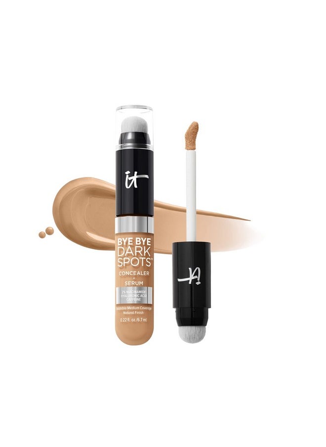 IT Cosmetics Bye Bye Dark Spots Concealer + Brightening Serum - 2% Niacinamide, Hyaluronic Acid & Caffeine - Medium Coverage, Natural Finish, All Skin Types - 31 Medium Neutral, 0.22 fl. oz