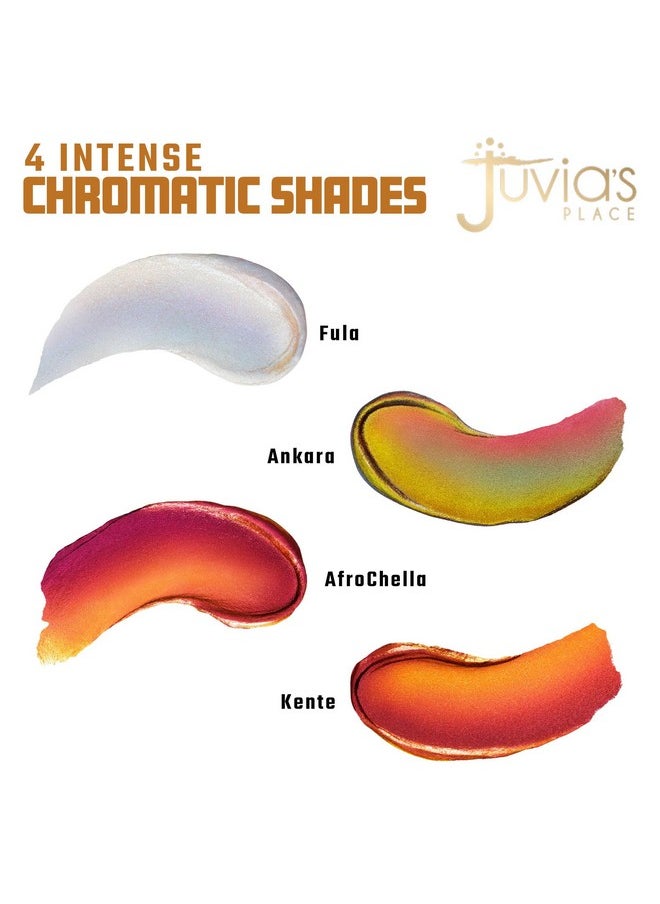 Juvia's Place Culture Duochrome Liquid Eyeshadow - Liquid Eye Makeup for Glitter & Shine, Multi-colored Glitter Liquid Eyeshadow, Sparkly Makeup for Eyes, Women's Glitter Makeup Kit Addition (Fula)