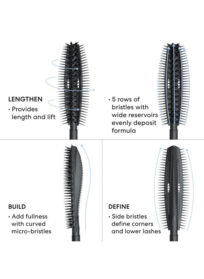 bareMinerals Strength & Length Serum-Infused Black Mascara with Plant-Based Lash Serum, Lengthens, Lifts + Defines Lashes for Healthier Lashes, Vegan