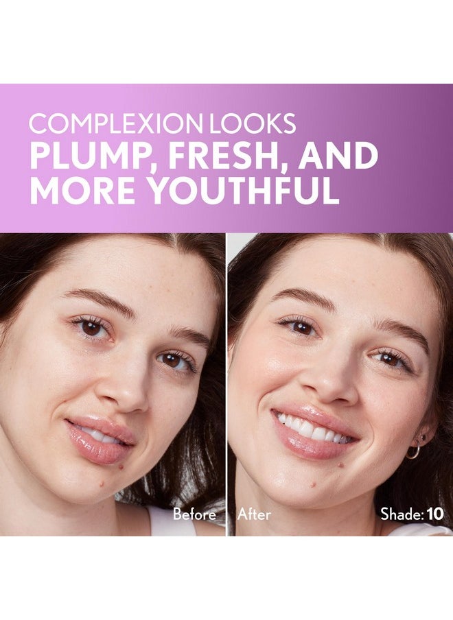 Covergirl Simply Ageless Skin Perfector Essence Foundation, 10 Fair, Tinted Skin Perfector, Skincare Makeup Hybrid, Sheer Tint, Radiant Finish, Skin-Like Finish, Vegan Formula, 1.0oz