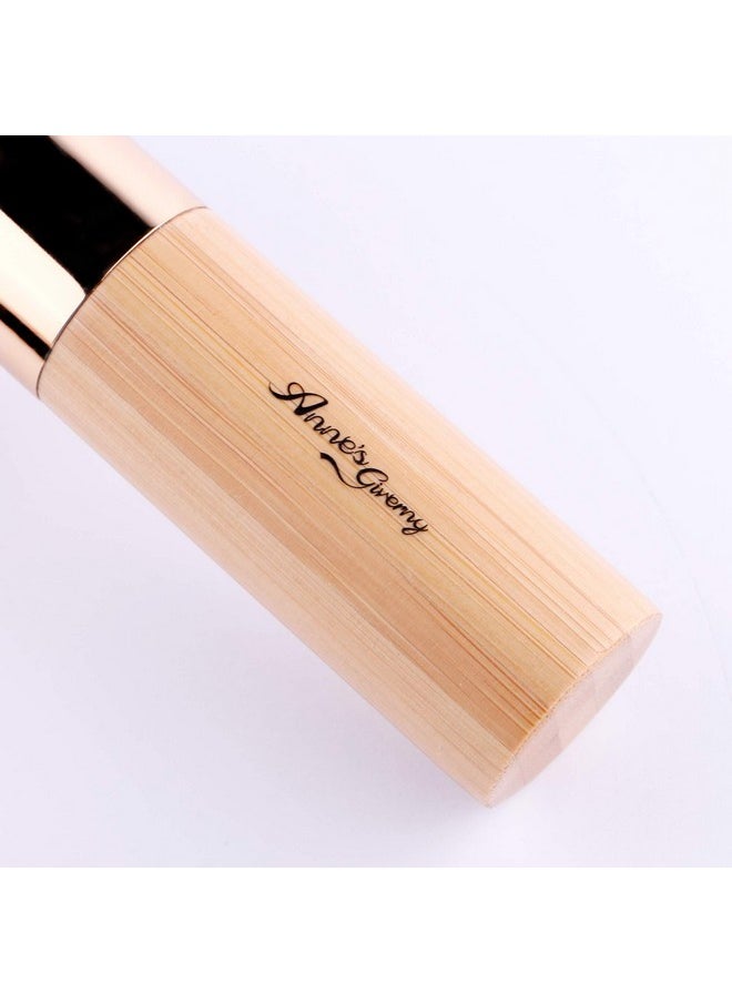 ANNE'S GIVERNY Makeup Foundation Sponge Brush Bronzer Loose Powder Blush Finish Airbrush Buffer Contour Kabuki Blender (Bamboo)