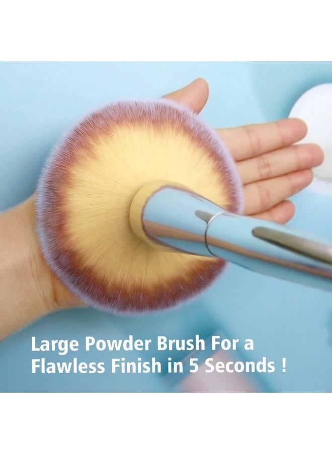 Foundation Brush,Daubigny Large Powder Brush Flat Arched Premium Durable Kabuki Makeup Brush Perfect For Blending Liquid,Cream and Flawless Powder,Buffing, Blending,Concealer …