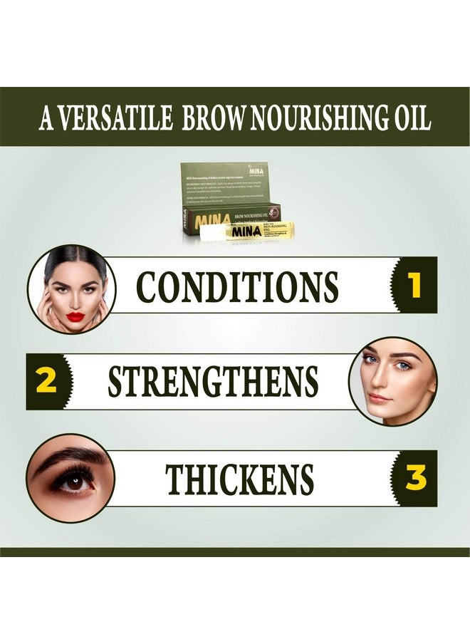 MINA iBrow Nourishing oil Stimulate Growth For Eyebrow, Eye Lashes, Hair, Skin Moisturizer(10 Ml)