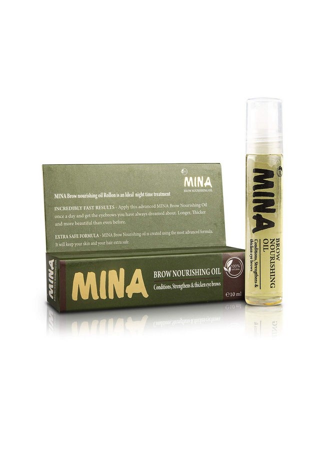 MINA iBrow Nourishing oil Stimulate Growth For Eyebrow, Eye Lashes, Hair, Skin Moisturizer(10 Ml)