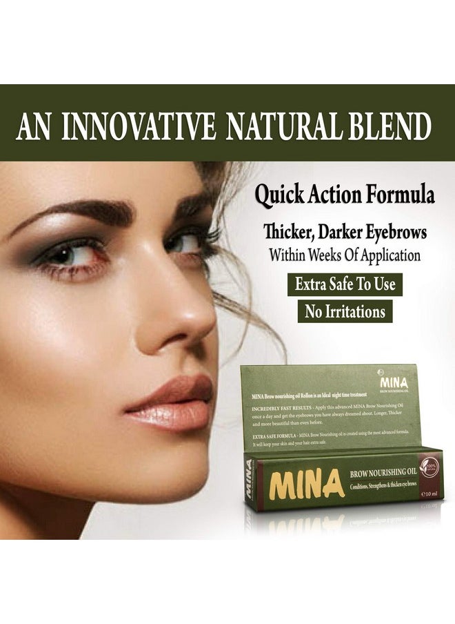 MINA iBrow Nourishing oil Stimulate Growth For Eyebrow, Eye Lashes, Hair, Skin Moisturizer(10 Ml)
