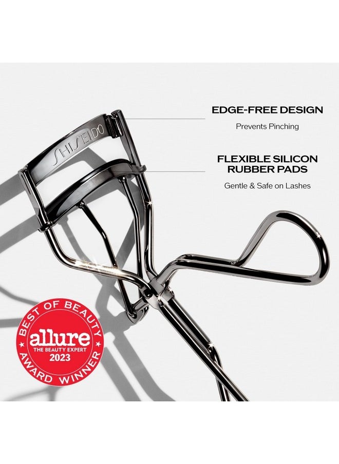 Shiseido Eyelash Curler - Crimps & Curls Lashes for Perfect, Eye-Framing Fringe - Gentle & Safe - Includes Replacement Pad