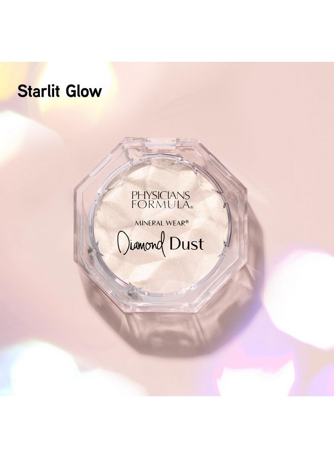 Physicians Formula Diamond Dust Mineral Powder Starlit Glow, Translucent Setting Powder Makeup, Finishing Powder For Face, Clean Beauty, Dermatologist Approved
