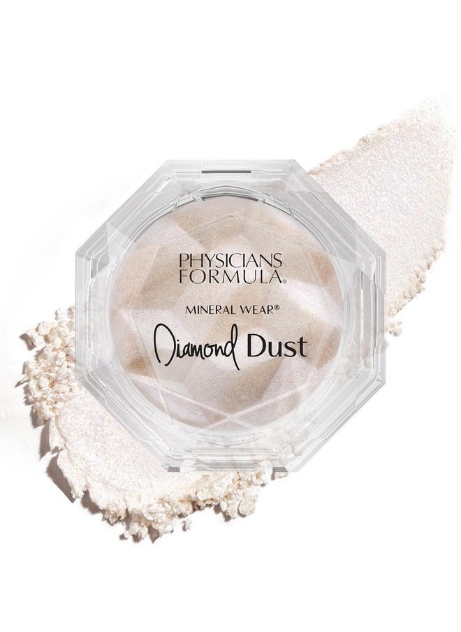 Physicians Formula Diamond Dust Mineral Powder Starlit Glow, Translucent Setting Powder Makeup, Finishing Powder For Face, Clean Beauty, Dermatologist Approved