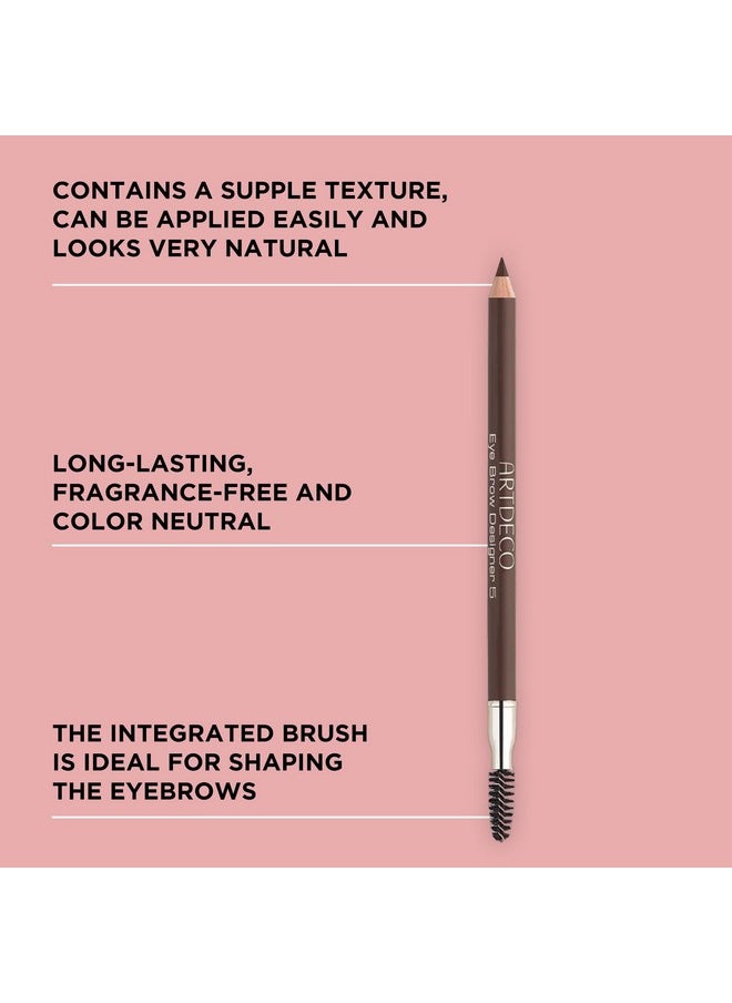 ARTDECO Eyebrow Designer - Ash Blond - Refines Eyebrows & Fills in Gaps - Integrated Brush for Optimal Blending - Dual-Sided - Pencil can be Sharpened - Eyebrow Pencil - Eye Makeup - Vegan - 0.03 Oz