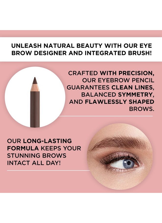ARTDECO Eyebrow Designer - Ash Blond - Refines Eyebrows & Fills in Gaps - Integrated Brush for Optimal Blending - Dual-Sided - Pencil can be Sharpened - Eyebrow Pencil - Eye Makeup - Vegan - 0.03 Oz
