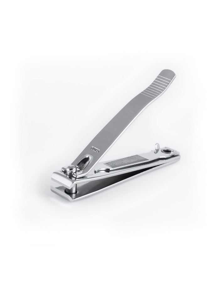 REFINE Straight Cut Toenail Clipper, Deluxe with Swing-Out Attached Metal File - 3 ct