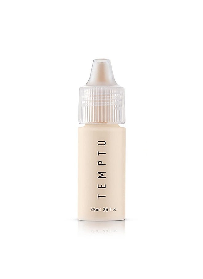 TEMPTU S/B Silicone-Based Airbrush Foundation: Professional Long-Wear Liquid Makeup, Sheer To Full Coverage For A Hydrated, Healthy-Looking Glow & Luminous, Dewy Finish On All Skin Types, 001 Porcelain, 0.25 Fl Oz