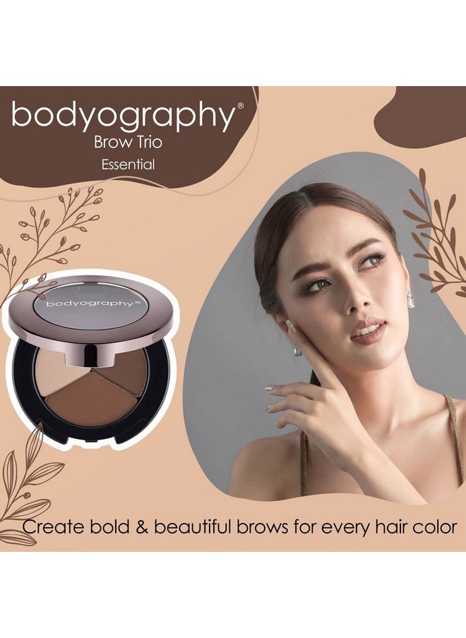 Brow Trio Essential by Bodyography for Women - 0.10 oz Eyebrow