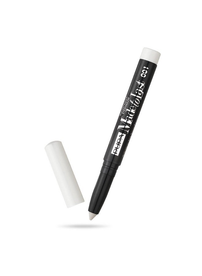 Pupa Milano Made To Last Waterproof Eyeshadow - Long Wear, Pigmented Cream Shadow Stick - Smudge Proof, Easy Blending Formula - Satin, Pearl, and Metallic Shades - 001 Flash White - 0.049 oz