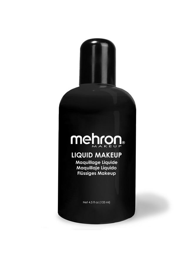 Mehron Makeup Liquid Makeup | Face Paint and Body Paint 4.5 oz (133 ml) (Black)