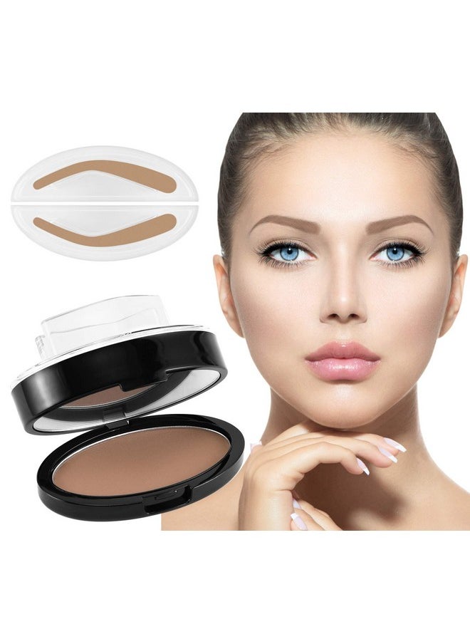 Boobeen Eyebrow Seal Stamp Powder - Waterproof 3 Seconds Eye Make Up Nature Coloring Kit - Creates Natural Looking Brows for Makeup Beginners