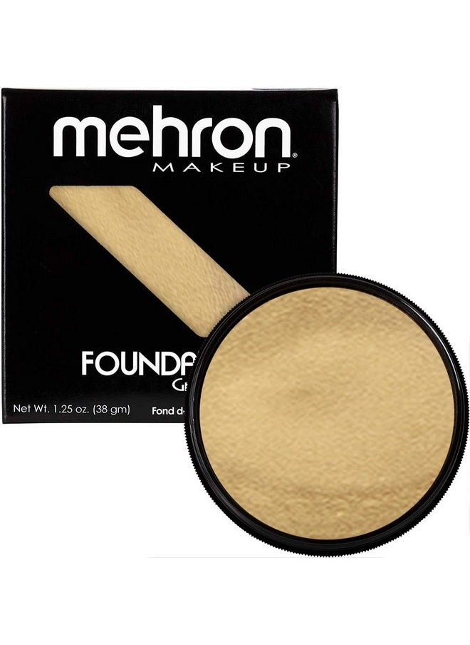 Mehron Makeup Foundation Greasepaint | Stage, Face Paint, Body Paint, Halloween Makeup 1.25 oz (38 g) (GOLD)