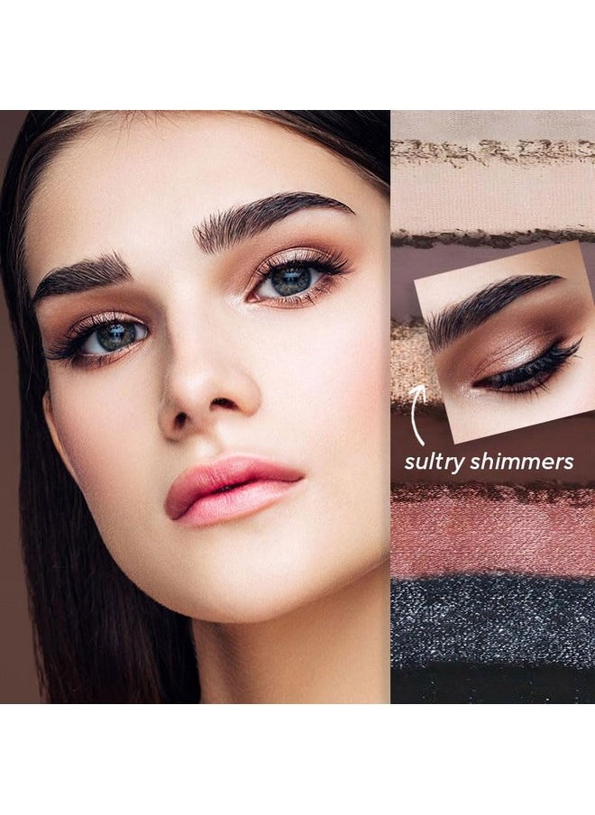 Mirabella True to You Pro Neutral Eyeshadow Palette, Warm, Cool, & Neutral Makeup Palette, Talc-Free Ultra-Pigmented Matte & Glam Shimmer Eyeshadows with Vitamin E, Nude