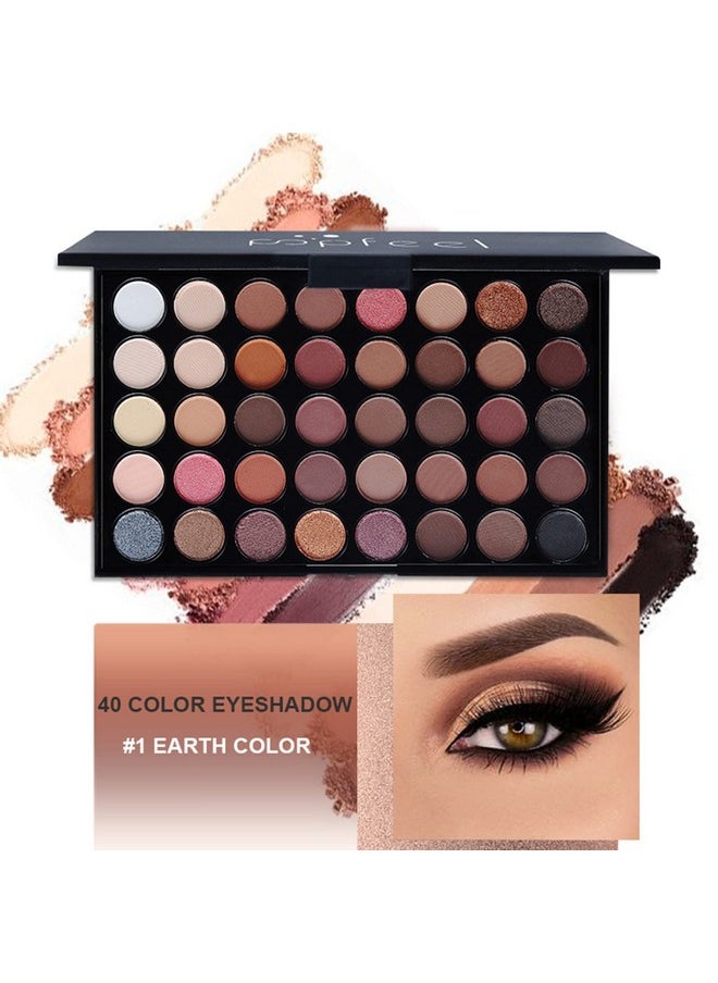 Pure Vie All-in-One Holiday Gift Surprise Makeup Set Essential Starter Bundle Include Eyeshadow Palette Lipstick Concealer Blush Mascara Eyeliner Face Powder Lipgloss Brush - Full Makeup Kit for Women