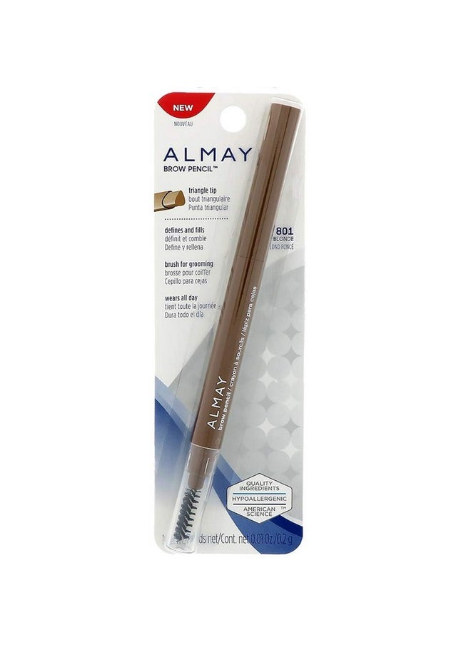 Almay Brow Defining Pencil, Dark Blonde 801, 0.0028-Ounce Packages (Pack of 2)
