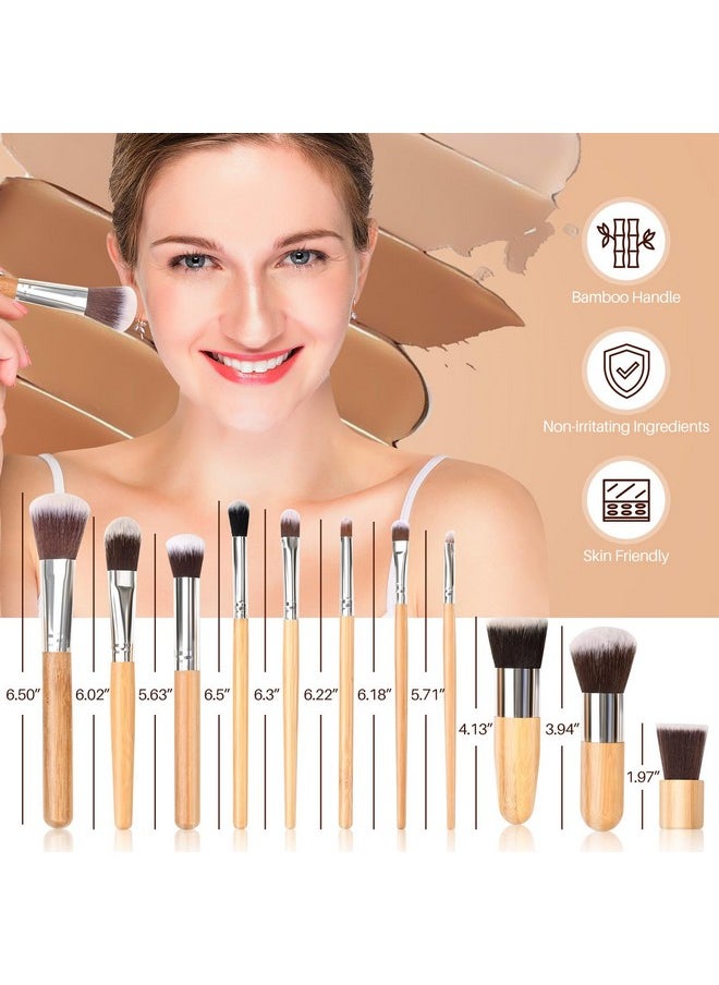 Pure Vie 15 Colors Cosmetics Cream Contour and Highlighting Makeup Kit, Color Correcting Cream Concealer Camouflage Makeup Palette + 11 Pcs Foundation Powder Concealer Eye Shadows Makeup Brushs