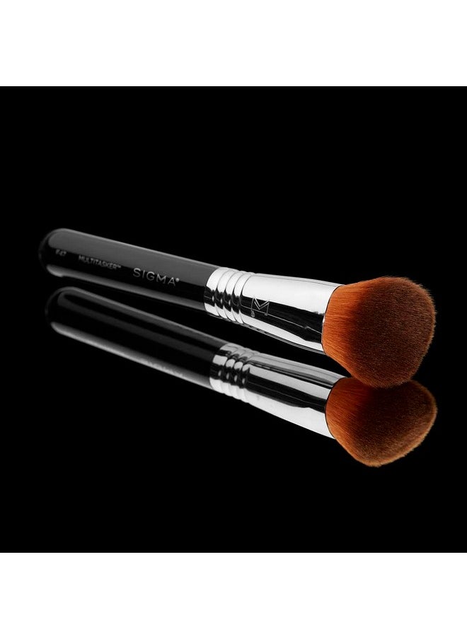 Sigma Beauty F47 Multitasker Makeup Brush - Multi-Use Face Makeup Brush for Blending, Contouring, & Buffing, Use with Foundation, Blush, Bronzer, Contour, or Highlighter (1 Brush)