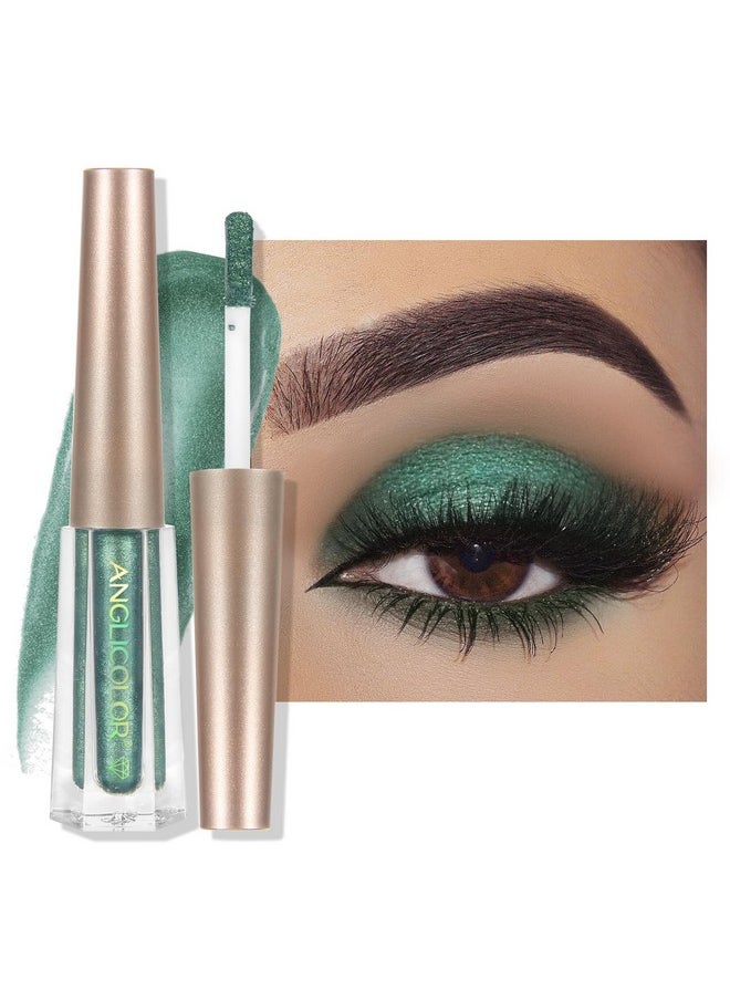 Anglicolor Glitter Eyeshadow Diamond, Liquid Eyeshadow Long-Lasting Quick-Dry, Lightweight Smooth, Shimmer Eyeshadow, Metals Gloss Sparkling Eyeliner Pen, Cosmetics Gift for Girls and Women