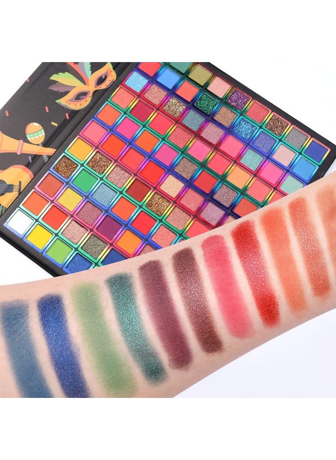 99 Colors Eyeshadow Palette, Rainbow Colors Makeup Eyeshadow Palette, Professional High Pigmented Matte Glitter Makeup Pallet, Waterproof Long Lasting Colorful Eye Shadow Powder