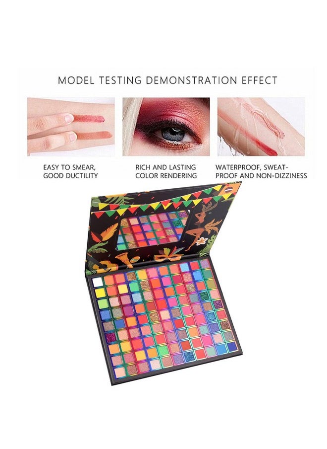 99 Colors Eyeshadow Palette, Rainbow Colors Makeup Eyeshadow Palette, Professional High Pigmented Matte Glitter Makeup Pallet, Waterproof Long Lasting Colorful Eye Shadow Powder