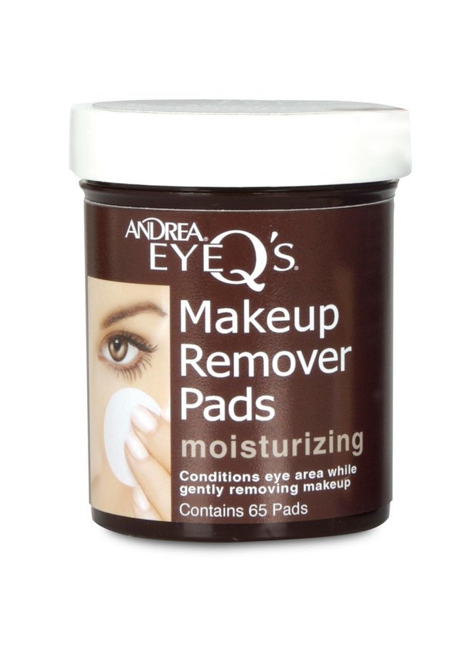 Andrea Eye Q's Eye Make Up Remover, Eye Q's Moisturizing, 65 pads