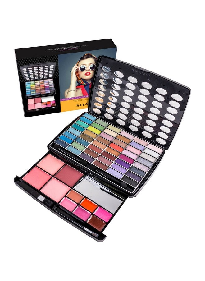 SHANY Glamour Girl Makeup Kit Eyeshadow Palette with Eyeshadows, Blushes, Lipstick Lip-gloss, Makeup Mirror, Makeup applicators, Premium Gift Packaging - Vintage