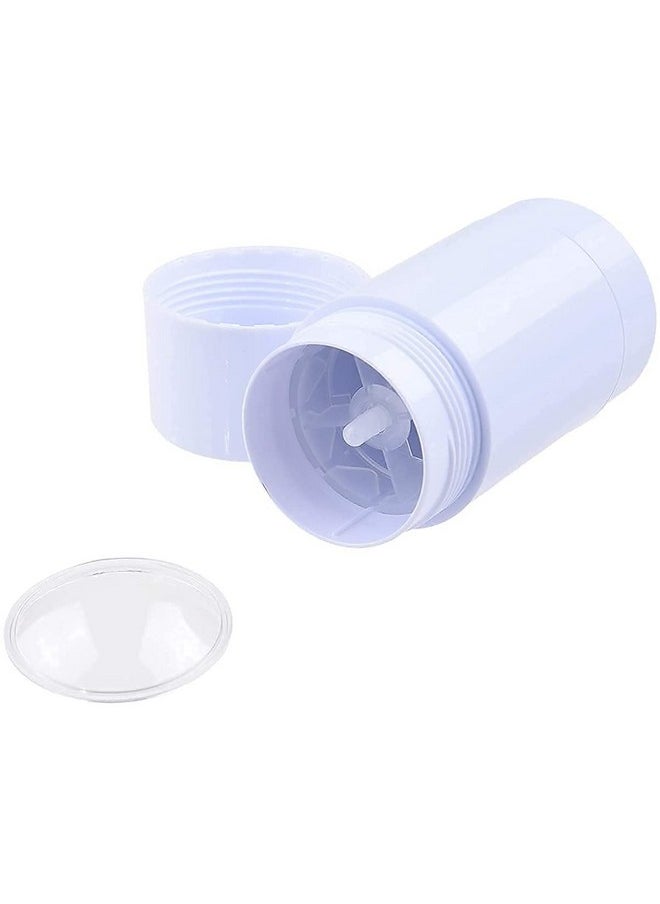 Healthcom 10 Pcs 30ml Plastic Deodorant Containers Round Lip Balm Tubes Twist-up Filling Stick 1 Oz Refillable Plastic Deodorant Bottles Cosmetic for DIY Deodorant Lipstick Crayon Chapstick(White)