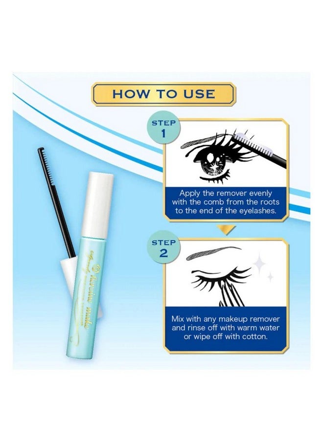 Heroine Make by KissMe Speedy Mascara Remover, Gentle Eye Makeup Remover for Waterproof Mascara, Fast-Acting & Non-Irritating Cleanser, Removes Stubborn Eye Makeup, 0.22 fl Oz
