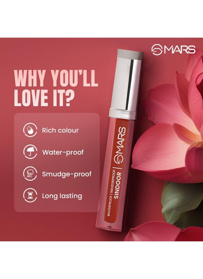 MARS Riwaj Liquid Sindoor | Smudge Proof & Long Lasting | Water Resistance & Quick Drying | Irritation Free | Rich Pigmentation (7ml) (Maroon)