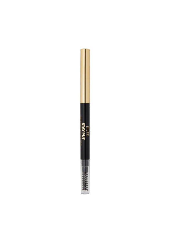 Milani Stay Put Brow Sculpting Mechanical Pencil - Medium Brown (0.01 Ounce) Cruelty-Free Long-Lasting Eyebrow Pencil that Defines and Shapes Brows