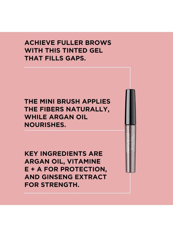 ARTDECO Brow Filler - Brown N°03 - Make Brows Fuller & Thicker - Tinted Gel Shapes, Defines Brows & Fixes Them in Place - Mini Brush for Easy Application - Eyebrow Gel - Eye Makeup - 0.24 Fl Oz