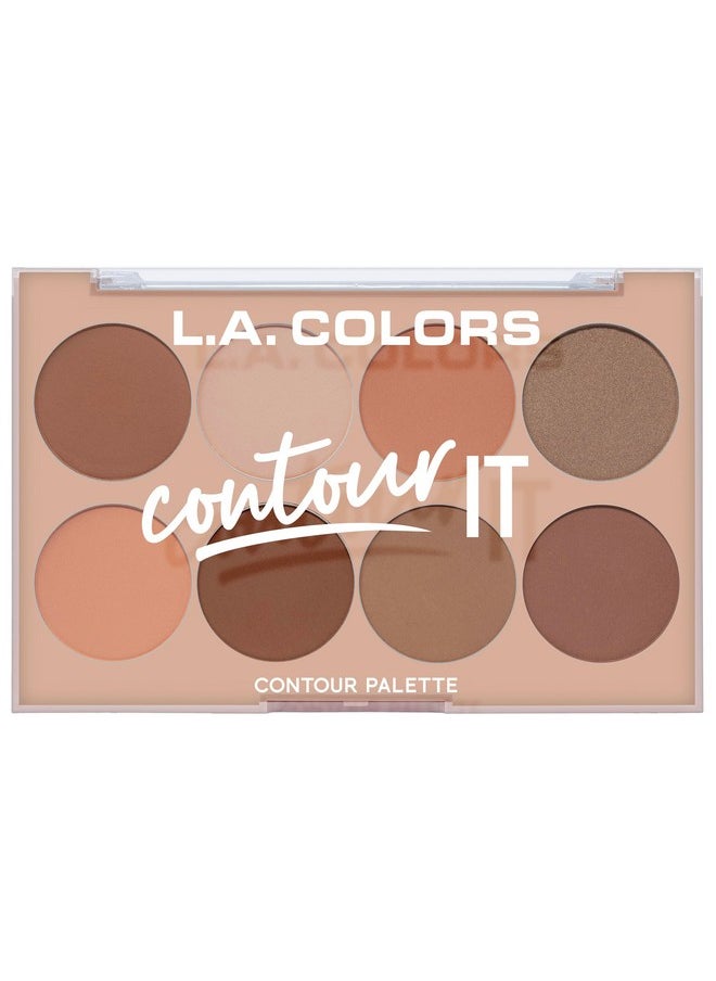 L.A. Colors I Heart Makeup Contour Palette, Medium-Deep, 1.04 Ounce