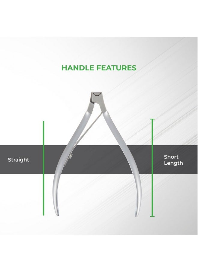 NGHIA Cuticle Nipper - D-06 JAW 16 | Stainless Steel | Durable and Sharp | Ergonomic Design | Grey Plated | Ideal for Salons and Home Use