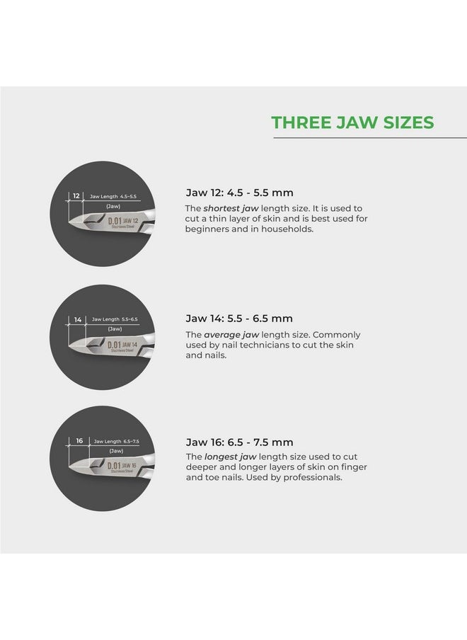 NGHIA Cuticle Nipper - D-06 JAW 16 | Stainless Steel | Durable and Sharp | Ergonomic Design | Grey Plated | Ideal for Salons and Home Use