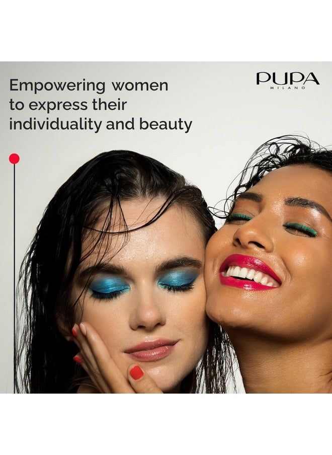 Pupa Milano Vamp! Eyeshadow Compact Duo 009 Silver Stone - Light, Smooth, Blendable, Cream Compact Shadow - Stunning, Colorful, Pigmented Shade - Paraben-Free Formula - 0.078 oz