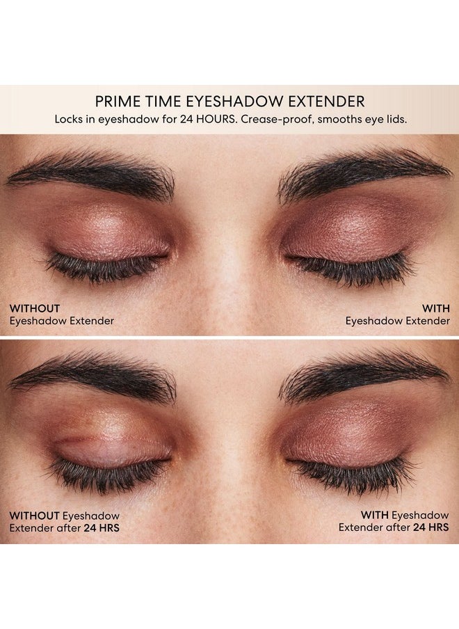 bareMinerals Prime Time Eyeshadow Extender, Primes + Smooths Eyelids For Eyeshadow Application, 24-Hour Wear, Crease-Proof, Waterproof, Vegan