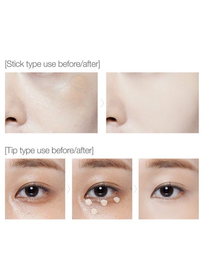 THESAEM Cover Perfection Ideal Concealer Duo (#1 Clear Beige) | Dual Type Full Coverage Concealer, High Adherence High Pigmented, No Clumping in Wrinkles, Crease-Proof Concealer