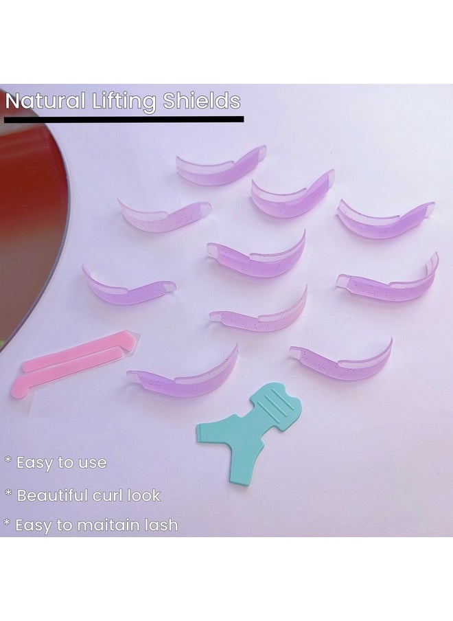 Silicone Lash Lift Shields Japanese Cat Eye Pad 5 Size Jelly Lifting Shield Lifts Eyelash J Curl Lami Lamination Roller Korean Natural Perming Rod Elastic Silicon Pads for Lift and Tint Easy To Perm