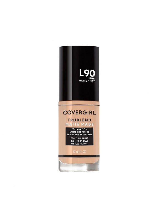 COVERGIRL TruBlend Matte Made Liquid Foundation, Classic Beige, 1 Fl Oz (Pack of 1)