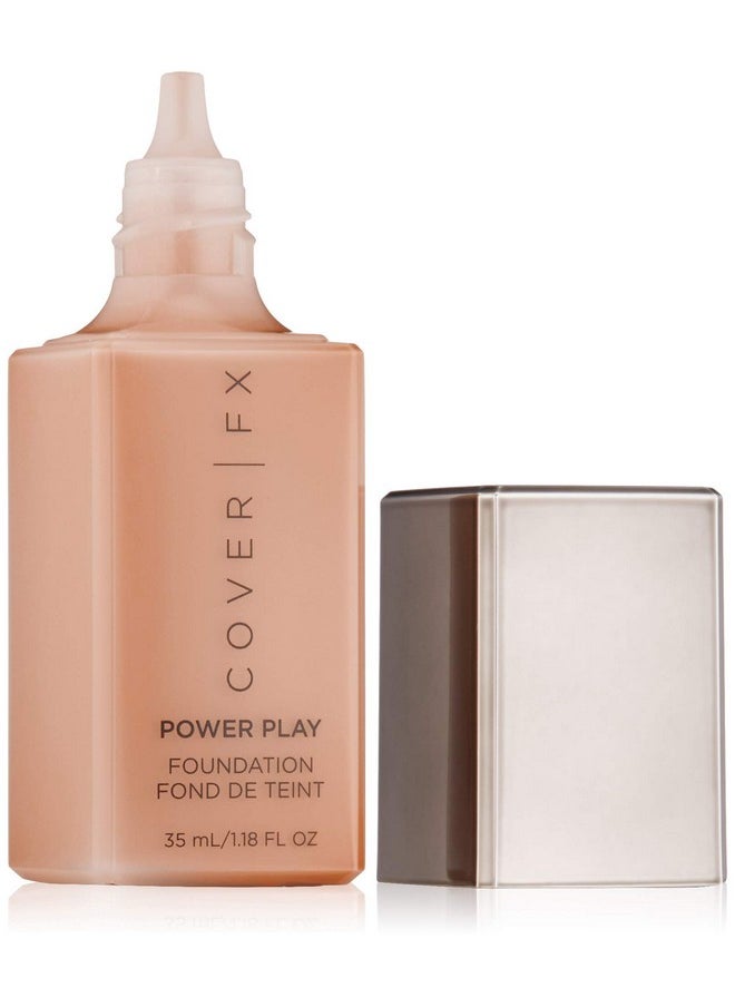 Cover FX Power Play Foundation: Full Coverage, Waterproof, Sweat-proof and Transfer-Proof Liquid Foundation For All Skin Types G100, 1.18 fl. oz.